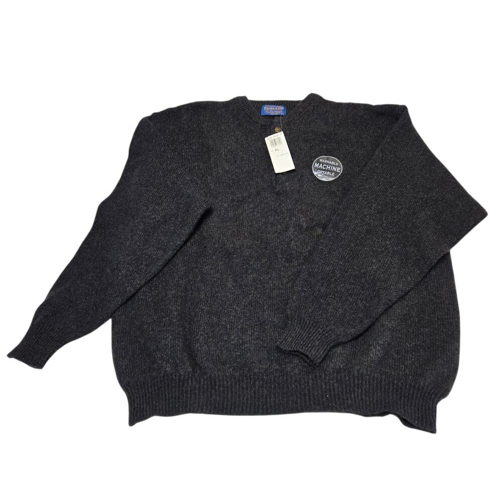 Pendleton Men's Wool Pullover Sweater Size XL Dark Gray